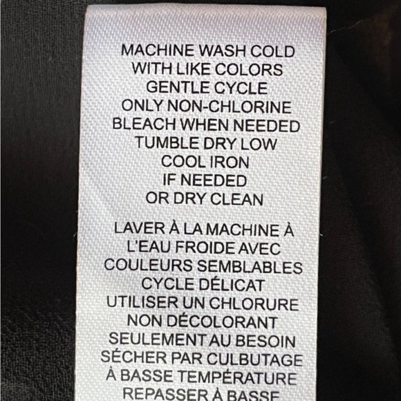 T Tahari black white floral sleeveless pullover blouse flowy relaxed fit XS - Picture 6 of 8